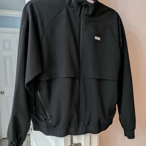 Figs Men's Black Windbreaker Jacket